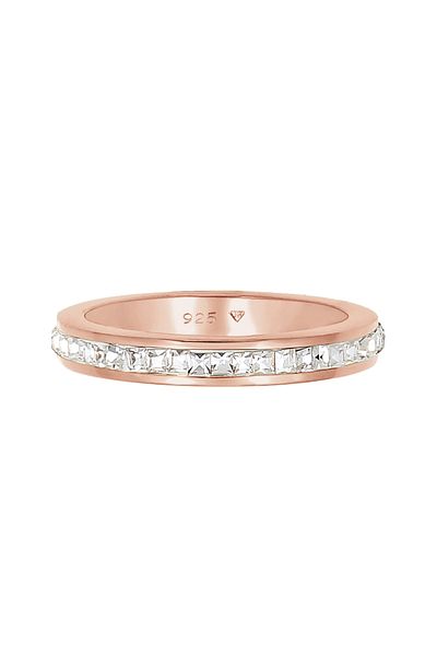ELLI Damenring – Wasserzeichen-Geo-Kristalle, 925er Sterlingsilber