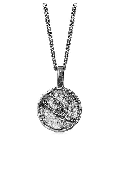 HAZE & GLORY Halskette Hg - Herrenkette mit Anhänger aus 925 Sterling Silber, Herrenschmuck, Silber