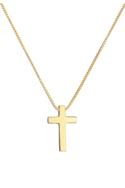 ELLI Halskette Damen Kreuz Anhänger Religion aus 925 Sterling Silber