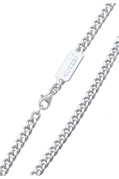 KUZZOI Armband Herren Panzerkette Massiv Basic Trend aus 925 Sterling Silber