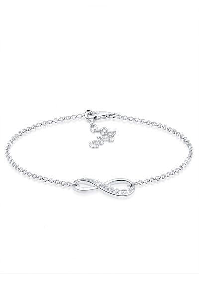 ELLI Bratara Doamna Simbol Infinit Cu Cristale De Zirconiu In Argint Sterling 925