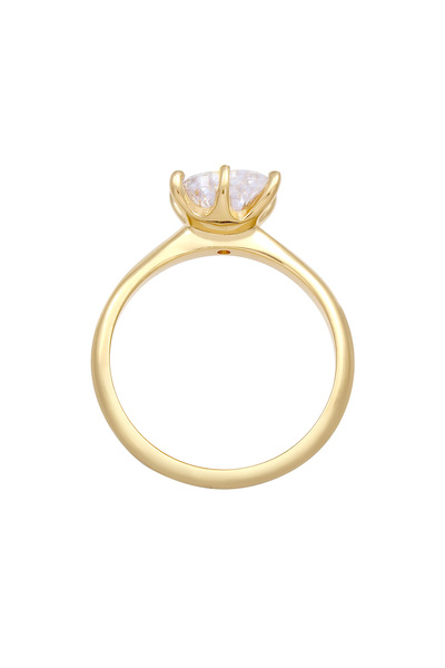 ELLI Prsten Dámské srdce Solitaire Zásnubní láska s krystalem zirkonu ze stříbra ryzosti 925