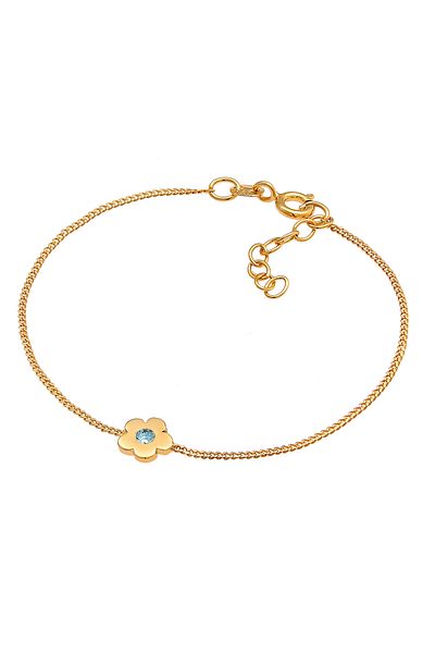 ELLI Bracelet Kinder Blume Kristalle 925 Silber