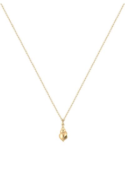 ELLI Necklace Shell Vacation Sea 925 Sterling Silver Gold Plated