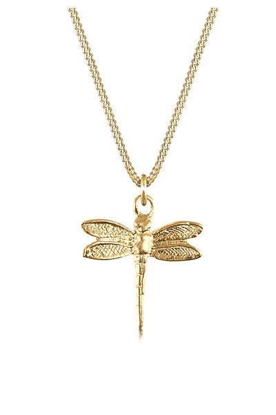 ELLI Halskette Damen Panzerkette Libelle Anhänger Filigran 925 Sterling Silber