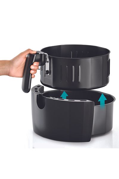 Black&Decker مقلاة هوائية رقمية من بلاك آند ديكر الحجم: 4 لتر، القوة: 1500 واط، اللون: أسود