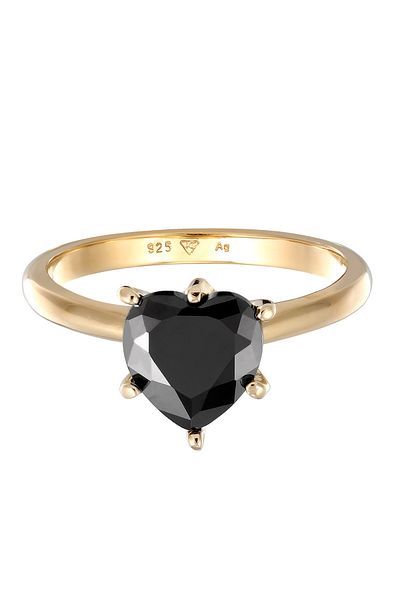 ELLI Ring Ladies Heart Solitaire Engagement Love With Zirconia Crystal In 925 Sterling Silver
