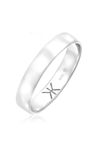 KUZZOI Ring Herren Partner Hochzeit in 585 Weißgold