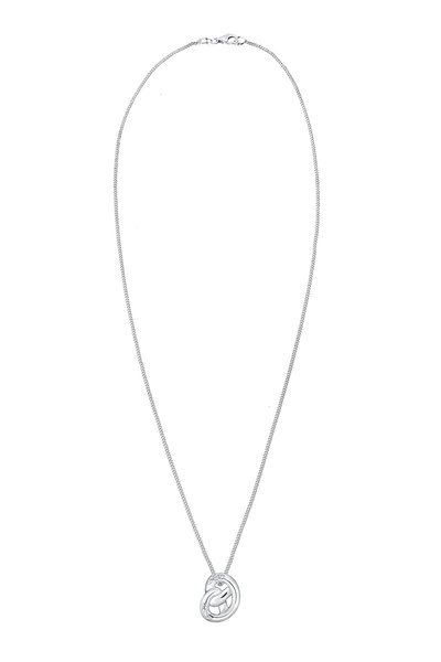 ELLI Dámský náhrdelník s preclíkem a přívěskem Tradiční s krystaly ze sterlingového stříbra 925