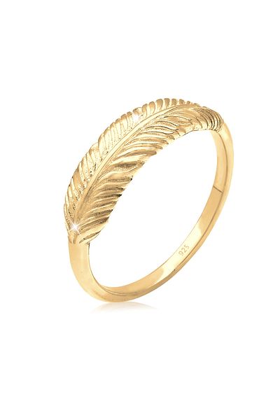 ELLI Ring Feather Wing Boho Trend 925 Sterling Silver