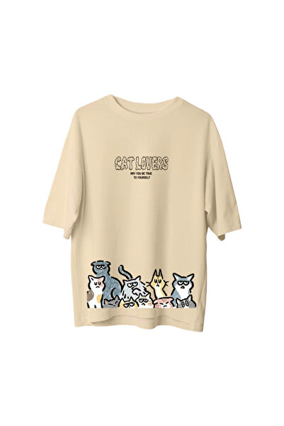 SVART WEAR Tricou unisex pentru iubitorii de pisici cu imprimeu tricou suprad...