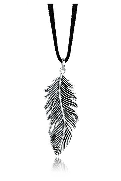 ELLI Halskette Feder Boho Hippie Festival 925 Silber