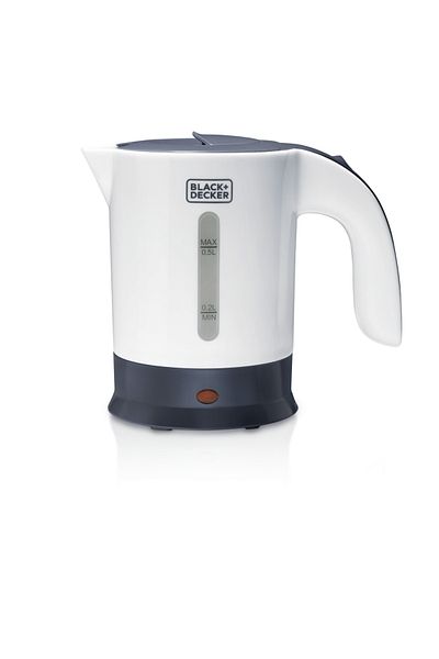 Black&Decker BLACK & DECKER ELECTRIC TRAVEL KETTLE SIZE: 0.5L WATT:650W COLOR:WHITE