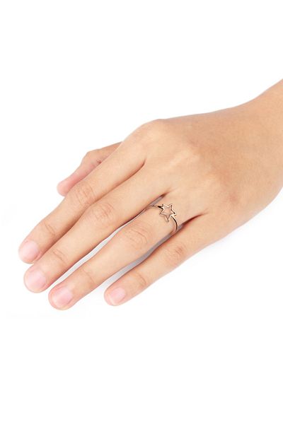 ELLI Ring Trendsymbol Stern 925er Sterling Silber