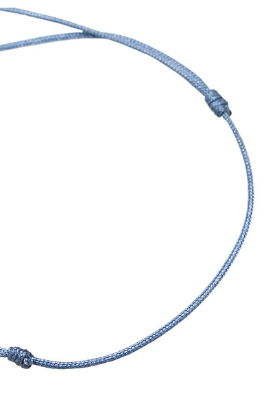 ELLI Dámský náramek se symbolem usmívající se tváře s červeným nylonem, pozlacený stříbrem 925