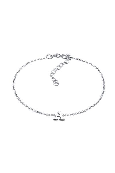 ELLI Náramek Dámský přívěsek Letter A Basic V 925 Sterling Silver