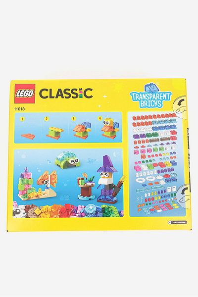 LEGO 500 Piece 11013 Classic Creative Building Blocks Toy Set, Red/yellow Combo