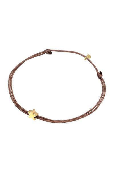 ELLI 925 Silber Astro Textilband - Armband Stern