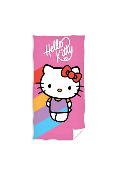 Hello Kitty Children's bath towel, multicolor, 70x140 cm, Happy, Hello Kitty