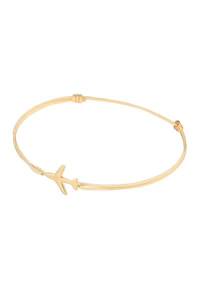 ELLI Bracelet Flugzeug Nylon Travel 925 Sterling Silber
