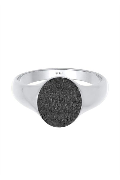 KUZZOI Ring Herren Siegelring Massiv 925 Sterling Silber