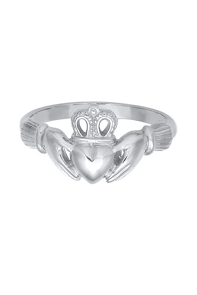 ELLI Inel de damă Claddagh Heart Crown din argint 925