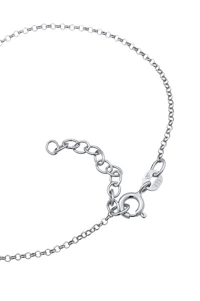 ELLI Dámský náramek s přívěskem písmene M Basic ze sterlingového stříbra 925