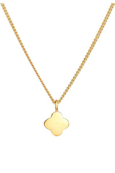 ELLI Necklace Ladies Shamrock Pendant Luck Symbol Classic In 925 Sterling Silver