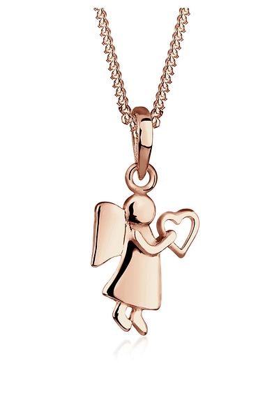 ELLI Halskette für Damen – Angel Heart Talisman, 925er Sterlingsilber