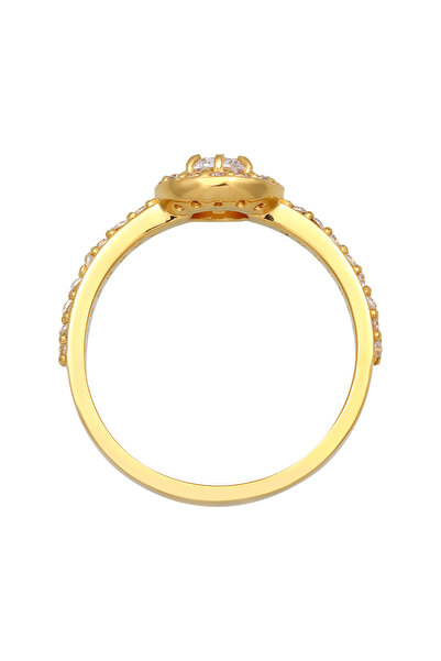 ELLI Inel de logodnă pentru femei clasic cu cristale de zirconiu din argint 925