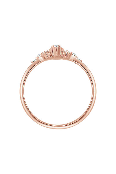 ELLI Dámský prsten Valentýn Marquise s krystaly ze sterlingového stříbra 925