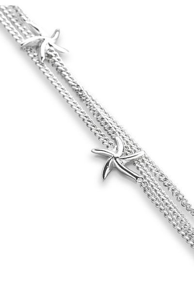 ELLI Náramek Hvězdice Mořský vrstvený vzhled 925 Sterling Silver