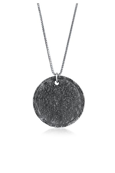 KUZZOI Halskette Herren Münze Vintage Antik Münze in 925 Sterling Silber