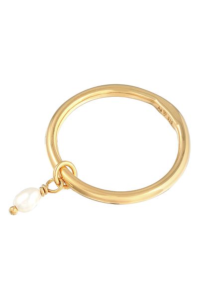 ELLI Ring Ladies Stack Basic With Freshwater Cultured Pearl In 925 Sterling Silver