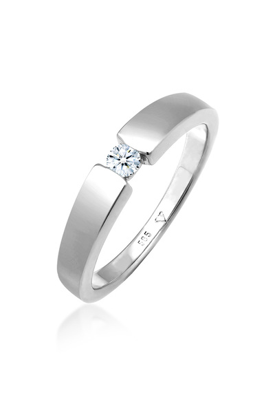 ELLI Ring Verlobungsring Diamant (0.11 ct.) 585 Weißgold