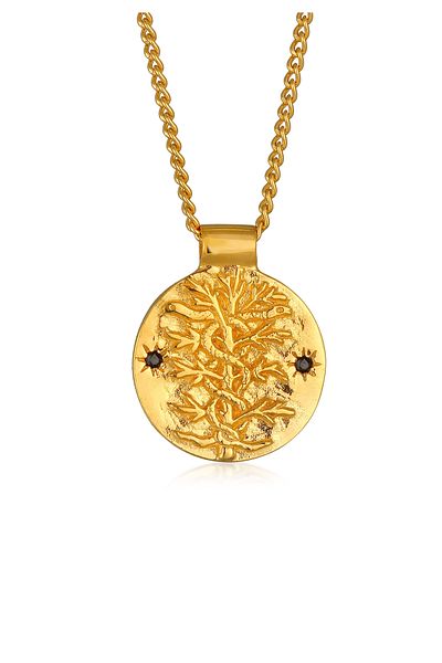 HAZE & GLORY Halskette Hg - Kette mit Anhänger Damen aus 925 Sterling Silber, Schmuck Damen, Silber
