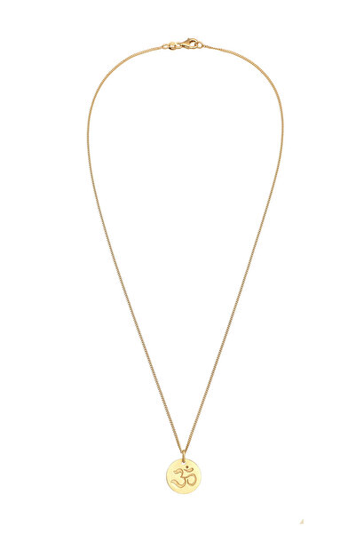 ELLI Dámský náhrdelník s přívěskem a symbolem mantry ze sterlingového stříbra 925