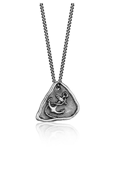 HAZE & GLORY Halskette HG HAZE & GLORY - Halskette Herren in 925 Sterling Silber, Herrenschmuck, Silberkette mit