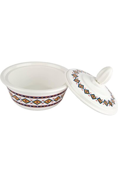 ALSAIF Thamer Acrylic Bowl Set From Al Saif With Al Roushan Design Lid, 14 Cm, Multicolor