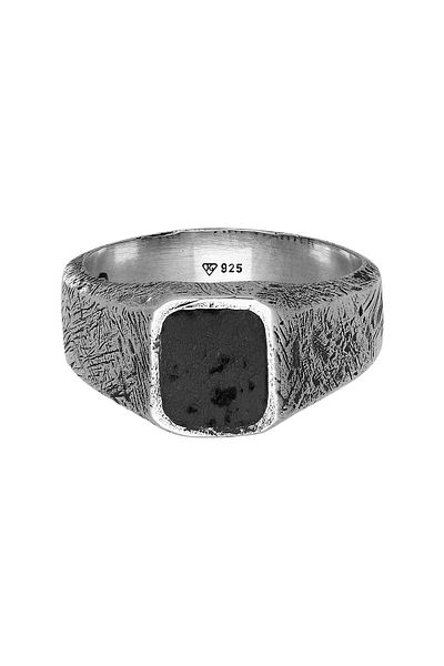 HAZE & GLORY Ring Hg - Ring Herren Aus 925 Sterling Silber, Schmuck Herren, Silberring Oxidiert, Coo
