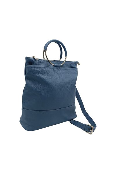 EVoStyle Rucsac Damă EVoStyle ZO21, Piele Naturala Italia, 31 x 31.5 x 13 cm, Heavenly