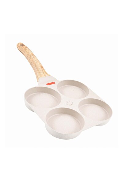 varioshop Multifunctional Pan VarioShop® for 4 Eggs, Mini Pizza, Pancakes, Sandwich, Non-Stick Coating, Woode