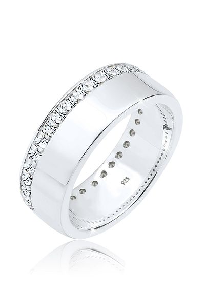 ELLI Ringschiene Kristall 925 Sterling Silber