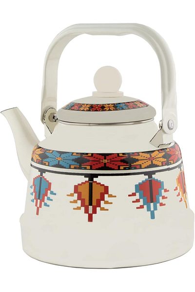 ALSAIF 1.7L Saif Teapot, durable and elegant, ideal for serving tea and other teas. Red
