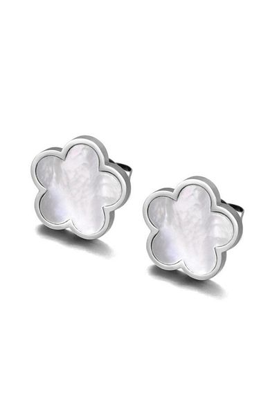 REDz Accessories Cercei cu elemente florale, argintii
