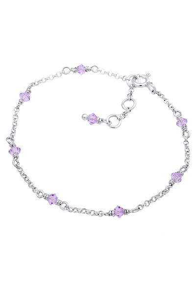 ELLI Bracelet Kinder Bead Bunt Kristalle 925 Silber
