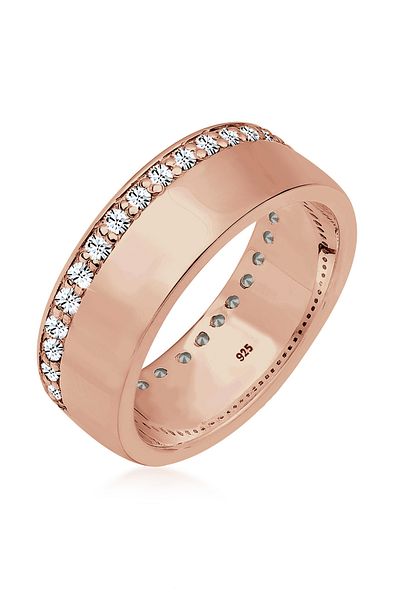 ELLI Ringschiene Kristall 925 Sterling Silber