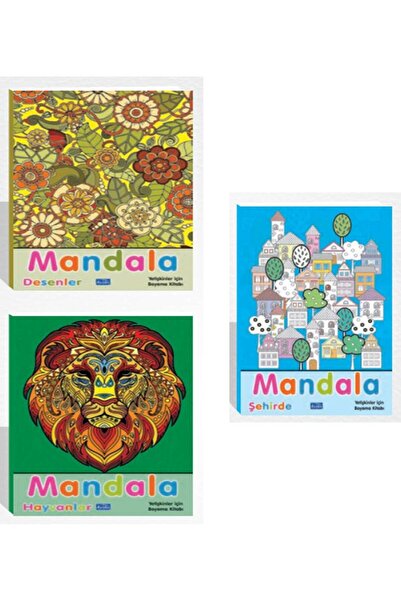 Parıltı Yayınları Yetişkinler İçin Boyama Kitabı Mandala Şehirde - Hayvanlar ...