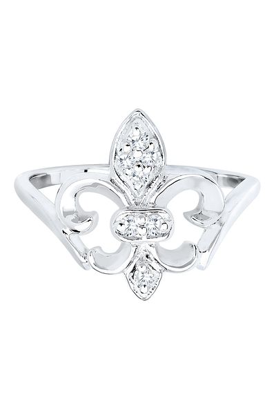 ELLI Ring Lilie Zirkonia 925 Silber
