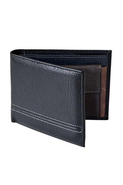 REDz Accessories Men's Wallet, Genuine Leather, Simple, Multi-Compartments, Black